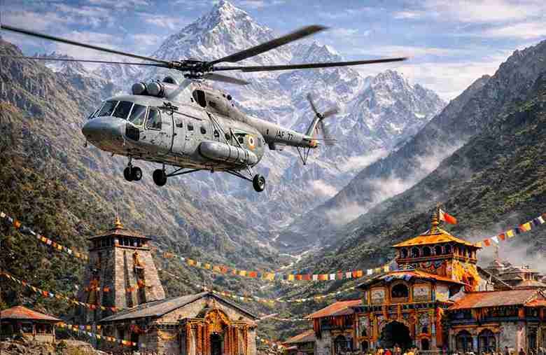 Do Dham Yatra by Helicopter – Same Day (MI-17 Helicopter)