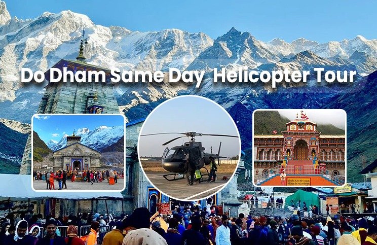 Do Dham Yatra same day by helicopter